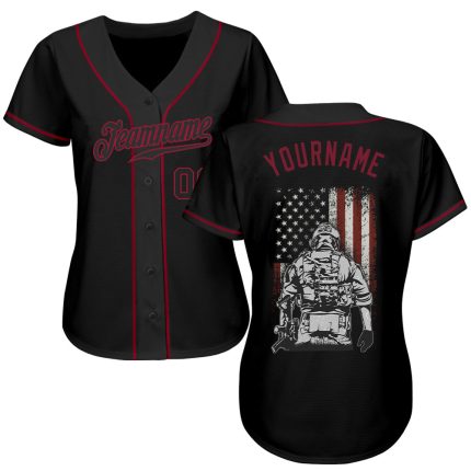 Custom Name and Number 3D American Soldier Baseball Jersey, Personalized Battlefield Design, Authentic Team Apparel Personalized