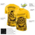 3D Pattern Design Astronaut T-Shirt for Men, Custom Performance Tee, Unique Graphic Shirt Personalized 3D Pattern Design