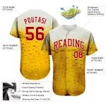 3D Beer Bubble Pattern Personalized Baseball Jersey Custom Name & Number Personalized 3D Pattern Design Bubble Of Beer In