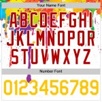 Custom Name and Number Authentic Baseball Jersey with Colorful 3D Ink Splashes - Personalized Design Personalized 3D Pattern