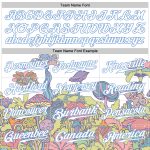 Colorful 3D Floral and Mushroom Pattern Psychedelic Baseball Jersey - Custom Design Authentic Apparel Personalized 3D Pattern