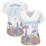 Colorful 3D Floral and Mushroom Pattern Psychedelic Baseball Jersey - Custom Design Authentic Apparel Personalized 3D Pattern
