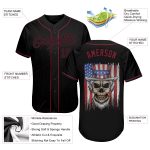 Custom Name and Number American Flag Skull Baseball Jersey - Personalized 3D Pattern Design Uncle Sam Team Apparel Personalized