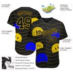 Smile Emoji 3D Pattern Design Personalized Baseball Jersey - Authentic Style Personalized 3D Pattern Design Smile Emoji Authentic