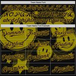 Custom Smile Emoji Baseball Jersey with Personalized Name and Number, 3D Pattern Design Personalized 3D Pattern Design Smile