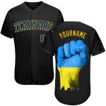 Patriotic Ukraine Solidarity Custom Name & Number 3D Pattern Baseball Jersey Authentic Team Gear Personalized 3D Pattern