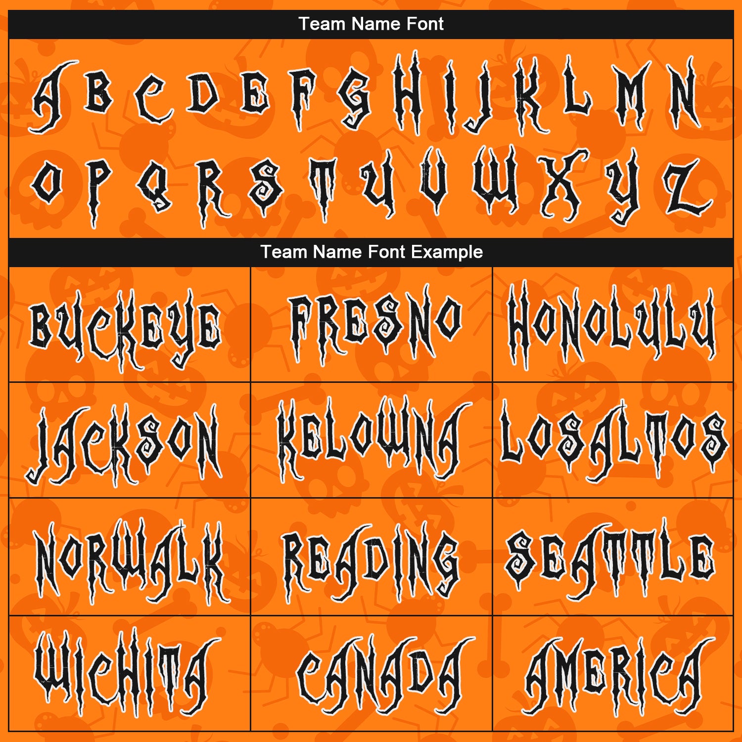 Personalized 3D Pattern Halloween Pumpkins Skulls Candies Spiders Long Sleeve Performance T-Shirt Team Custom Name and Number Halloween Personalized Long Sleeve Performance T-Shirt with 3D Pumpkins, Skulls, Candies, and Spiders - Custom Name & Number - Image 3