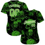 Personalized Halloween Skulls 3D Pattern Baseball Jersey - Unique Custom Sportswear Personalized 3D Pattern Halloween Skulls