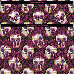Custom Team Name and Number Performance T-Shirt, Floral 3D Pattern Skulls Halloween Long Sleeve Personalized 3D Pattern Halloween