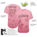 Breast Cancer Awareness Pink Ribbon 3D Angel Wings Womens Baseball Jersey Support Personalized 3D Pink Ribbon Angel Wings