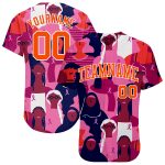 Pink Ribbon Breast Cancer Awareness Jersey for Women - Personalized 3D Baseball Shirt Support Health Care 5 Personalized