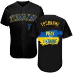Pray For Ukraine Peace Personalized Baseball Jersey | Unique 3D Design Personalized 3D Pray For Ukraine Peace Baseball Jersey