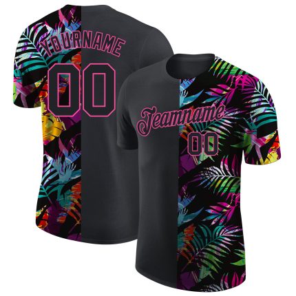 3D Tropical Palm Leaves Personalized T-Shirt for Hawaii Lovers - Performance Tee Personalized 3D Tropical Hawaii Palm Leaves