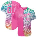 Personalized 3D Tropical Palm Leaves Jersey for Men and Women - Baseball Style Personalized 3D Tropical Palm Leaves Baseball