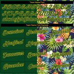 Tropical Pineapples Palm Leaves Flowers Personalized Performance T-Shirt Personalized 3D Tropical Pineapples Palm Leaves