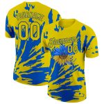 Custom 3D Ukraine Sunflower T-Shirt - Nightingale Performance Tee Personalized 3D Ukraine Sunflower Nightingale Performance