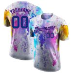 Custom 3D Watercolor T-Shirt for Performance Offers Unique Style and Comfort Personalized 3D Watercolor Performance T-Shirt