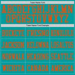 Personalized Aqua Orange Football Jersey - Custom Mesh Sports Jersey Personalized Aqua Aqua-Orange Mesh Football Jersey