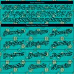 Custom Dollar Sign Money Theme T-Shirt with 3D Aqua Black Pattern - Personalized Name & Number Performance Tee Personalized