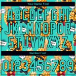 Custom Name Number Pineapple T-Shirt Hawaii Style Aqua Black 3D Pattern Performance Gear Personalized Aqua Black 3D Pattern