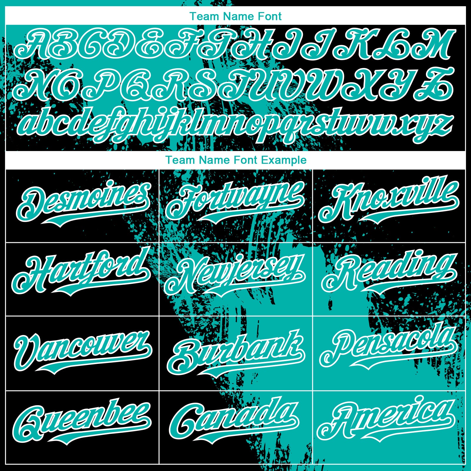 Personalized Unisex Softball Jersey - Aqua Black-White 3D Abstract Brush Stroke, Two-Button Design Personalized Aqua Black-White - Image 4
