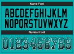 Custom Name and Number Aqua Black-White Drift Fashion Football Jersey - Personalized Team Apparel Personalized Aqua Black-White