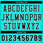 Custom Aqua Black White Basketball Jersey with Sublimation, Personalized Name & Number, Round Neck Suit Personalized Aqua