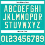 Custom Team Name and Number Aqua Cream Baseball Jersey - Personalized Authentic Jersey Personalized Aqua Cream Authentic