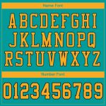 Personalized Aqua Gold-Black Authentic Football Jersey - Custom Team Jersey Personalized Aqua Gold-Black Mesh Authentic Football
