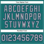 Custom Name and Number Aqua Gray-Navy Baseball Jersey - Personalized Sleeveless Authentic Team Jersey Personalized Aqua Gray-Navy