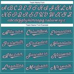Custom Name and Number Aqua Gray-Navy Authentic Rib-Knit Baseball Jersey Shirt - Personalized Team Apparel Personalized Aqua