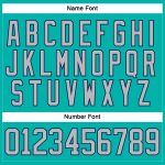 Custom Aqua Gray-Navy Hockey Jersey - Personalized Lace Neck with Team Name & Number Personalized Aqua Gray-Navy Hockey Lace