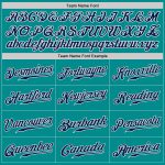 Customized Aqua Navy-White Authentic Baseball Jersey with Team Name & Number - Personalized Sports Apparel Personalized Aqua