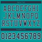 Personalized Aqua Navy White Authentic Football Jersey for Men and Women Personalized Aqua Navy-White Mesh Authentic Football