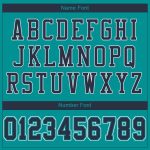Personalized Aqua Navy White Football Jersey - Custom Mesh Sports Apparel Personalized Aqua Navy-White Mesh Football Jersey