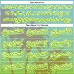 Custom Personalized Hawaii Baseball Jersey with Aqua Neon Green-White 3D Palm Tree Design, Custom Name & Number Personalized