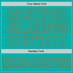 Custom Name & Number 3D Pattern Baseball Jersey - Personalized Aqua Orange Abstract Splatter Grunge Art Personalized Aqua