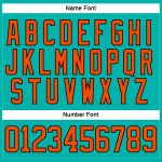 Aqua Orange Black Personalized Hockey Jersey with Lace Neck Design Personalized Aqua Orange-Black Hockey Lace Neck Jersey