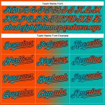 Custom Aqua Orange-Navy Gradient Baseball Jersey - Fashion Fit Sports Apparel Personalized Aqua Orange-Navy Gradient Fashion