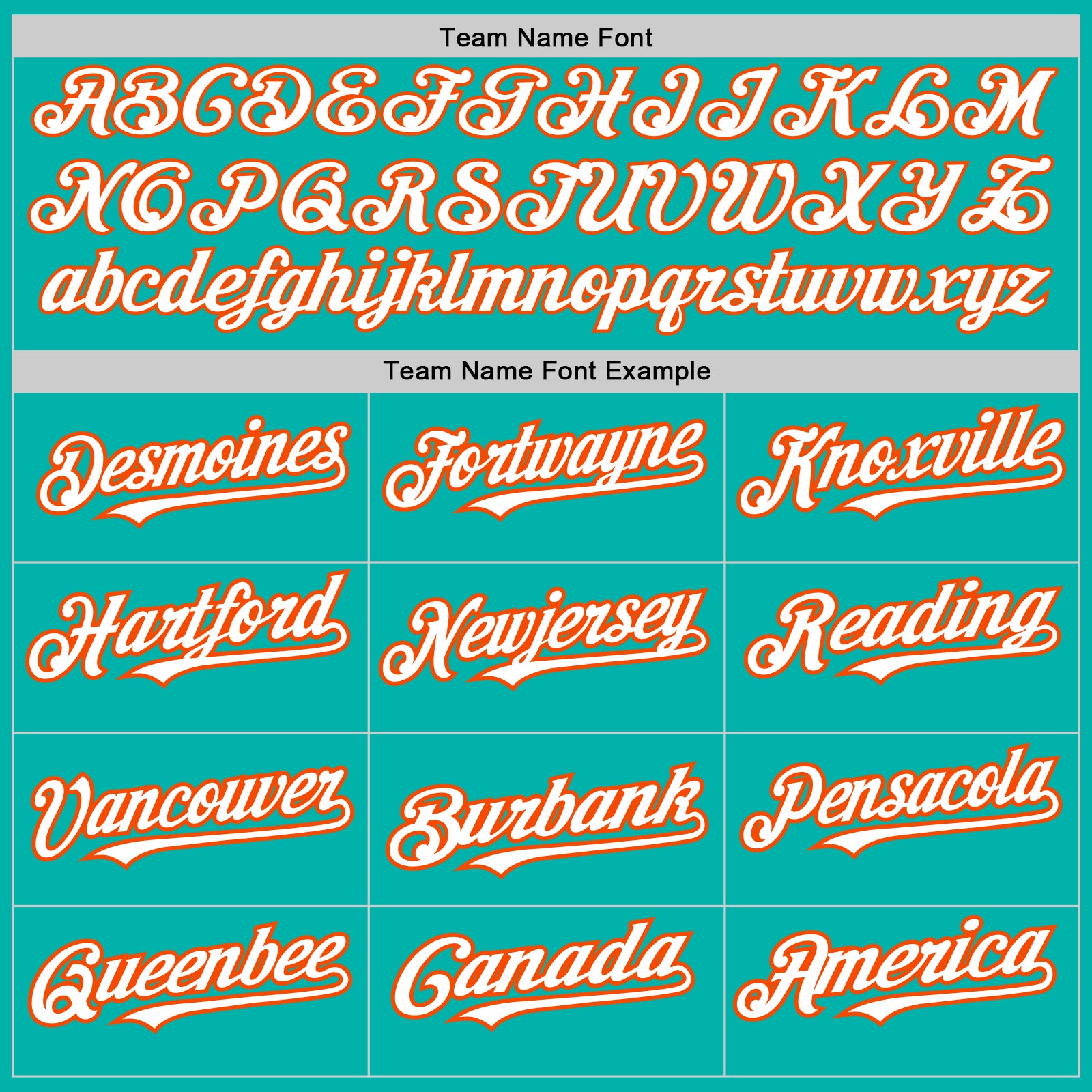 Personalized Aqua Orange Pinstripe White Two-Button Unisex Softball Jersey Team Custom Name and Number Custom Name and Number Aqua Orange Pinstripe Unisex Softball Jersey - Personalized Two-Button Design Personalized Aqua Orange - Image 4