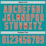 Custom Aqua Orange White Hockey Jersey - Personalized Team Apparel Personalized Aqua Orange-White Hockey Jersey 2