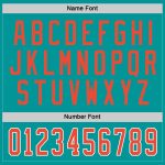 Personalized Aqua Orange White Hockey Jersey for Adults - Custom Team Apparel Personalized Aqua Orange-White Hockey Jersey