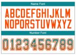 Custom Name Number Aqua Orange White Mesh Football Jersey Drift Fashion Team Personalized Aqua Orange-White Mesh Drift Fashion