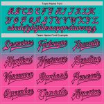 Personalized Aqua Pink Black Bomber Jacket Full-Snap Varsity Letterman Fade Fashion Outerwear Personalized Aqua Pink-Black