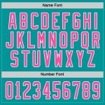 Personalized Aqua Pink White Hockey Jersey for Customized Sports Apparel Personalized Aqua Pink-White Hockey Jersey
