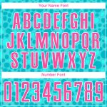 Custom Name and Number Soccer Jersey - Personalized Aqua Pink White Sublimation Team Uniform Personalized Aqua Pink-White