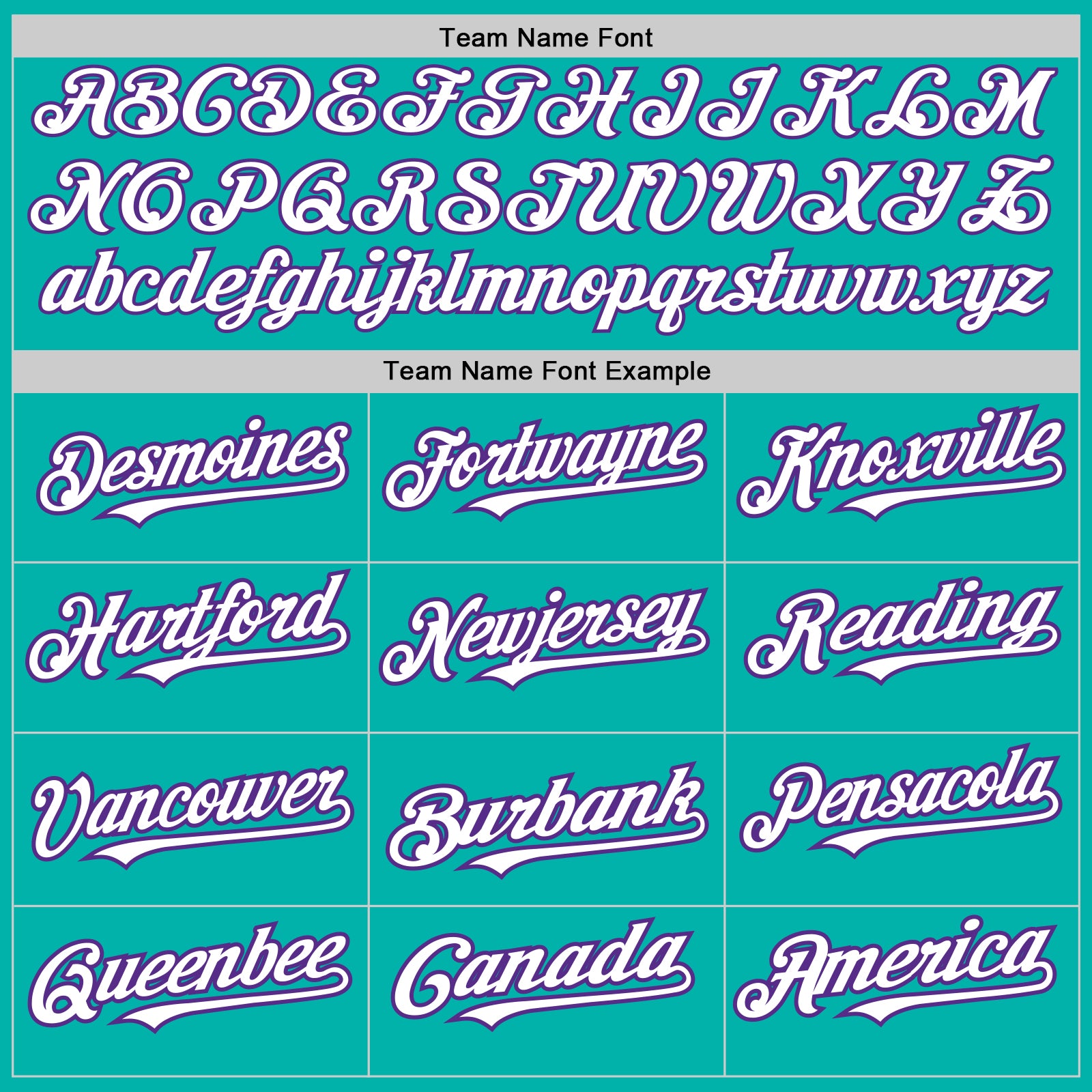 Personalized Unisex Softball Jersey in Aqua Purple Pinstripe - Two-Button Design Personalized Aqua Purple Pinstripe White - Image 4