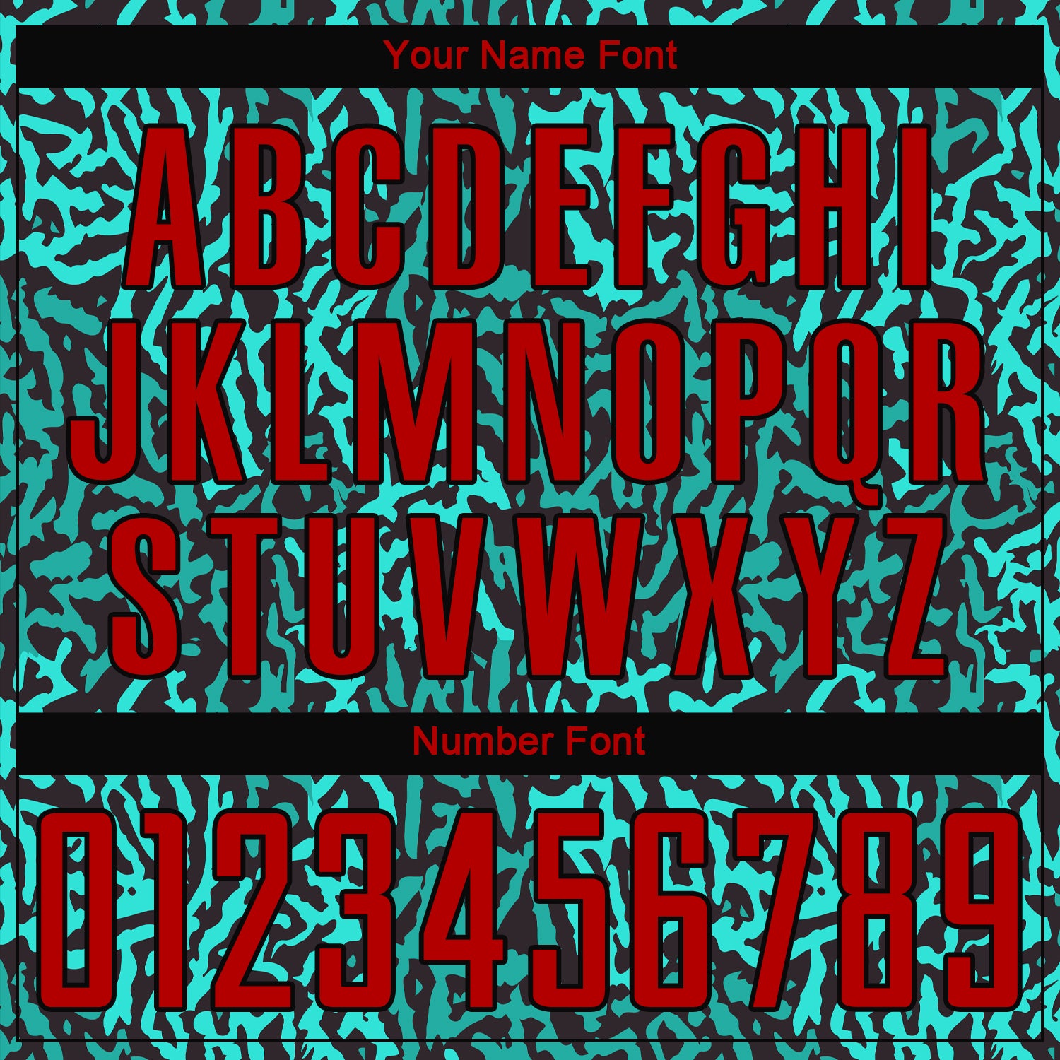 Personalized Aqua and Red-Black Soccer Jersey Uniform - Custom Sublimation Design Personalized Aqua Red-Black Sublimation - Image 5