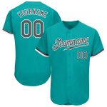Personalized Aqua Baseball Jersey in Steel Gray and White - Custom Sports Apparel Personalized Aqua Steel Gray-White Baseball