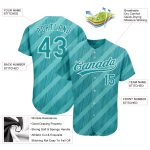 Personalized Aqua Teal White 3D Baseball Jersey - Custom Team Apparel, Unique Sports Wear Personalized Aqua Teal-White 3D
